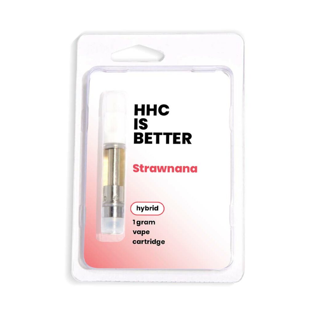 HHC is Better 1g Vape Cartridge Strawnana Front